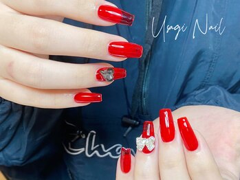 ウサギネイル 新大久保店(usagi nail)/マグネットフレンチ秋可愛い