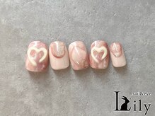 リリー 橋本店(Lily)/ぷっくりハートネイル