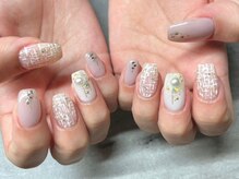 ネイルサロン ジョアアンジェ 天王寺店(joie ange)/ツイードネイル