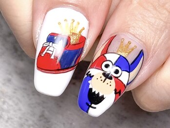 モルフォ 千駄ヶ谷(Morpho)/バスケットボールの妖精ネイル☆