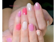 リアン 大宮(Rian)/ショートネイル/マルチピンク