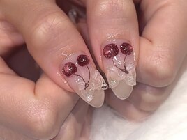ちゅるるんチェリーネイル