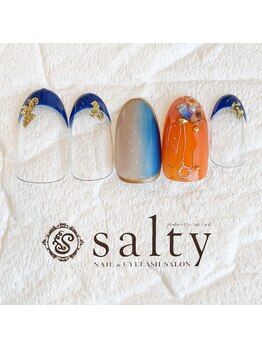 ネイルアンドアイラッシュサロン ソルティ 寺田町(salty)/フレンチネイル