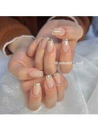 satomi担当:先端ビジューネイル