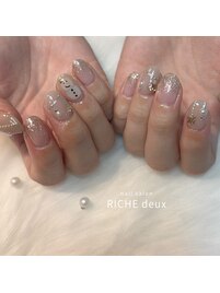 先取りクリスマスネイル