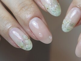 手描きウォーターカラー紫陽花
