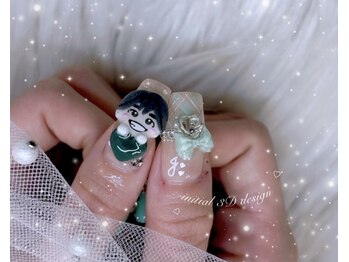 ネイル アリーズ セカンド(nail Allies 2nd)/3D オタク 痛ネイル 春ネイル