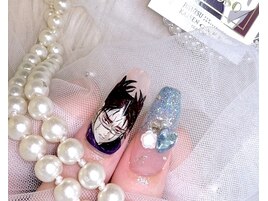 痛ネイル 推しネイル 手書き