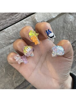 レイネイル アンド レイアイ 長嶺店(RAY NAIL & ray eye)/呪術廻戦3Dネイル
