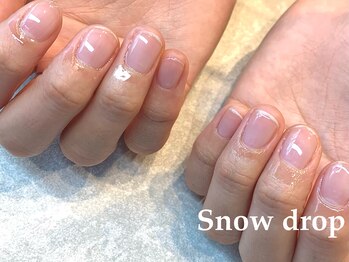 スノー ドロップ(Snow drop)/クリアネイル