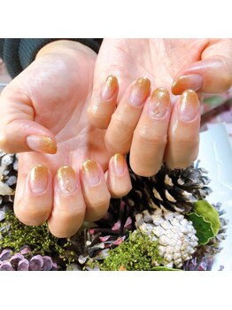 サク(saku)/オレンジグラデーション★