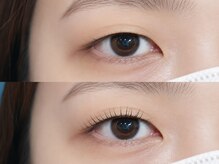 クロム アイプラス 狭山 入曽店(CHROM eye+)の雰囲気(一重まぶたさんの控えめまつげ。角度調整で立体感を演出)