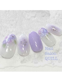 ネイルサロン クイル(QUILL)/６月あじさい（１）