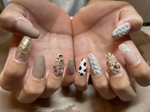 チュチュ(tutu)/ニュアンス　秋ネイル