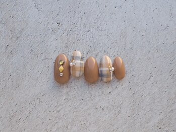 ニコルネイル(nicole nail)/定額11000円 冬チェックネイル