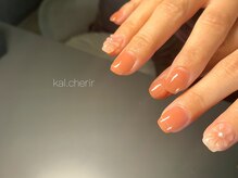 カル シェリール(Kal.cherir)/ぷっくりフラワー☆アプリコット