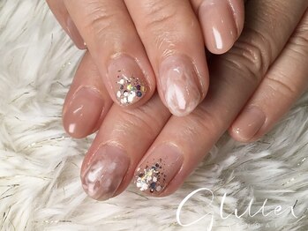 グリッター(GLITTER)/シンプルニュアンスネイル