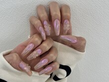 ラヴィッシュ(LAVISH)/ピンクオーロラネイル