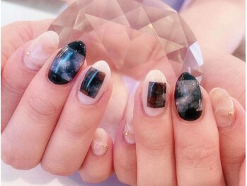 シェリ ネイル(Cherie Nail)/ニュアンス×ブロックネイル