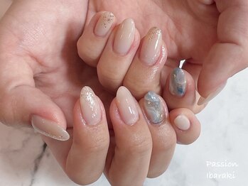 トータルビューティー パッション 茨木(Total Beauty Passion)/地層風ニュアンスネイル