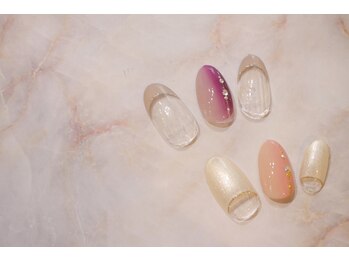 ブリオン 六本松店(Bullion)/縦グラデ×ストーン