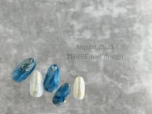 スリー(THREE)/August 2023/nail design