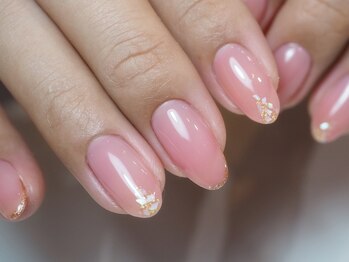 ミーナネイル(miinanail)/うる艶ピンクネイル