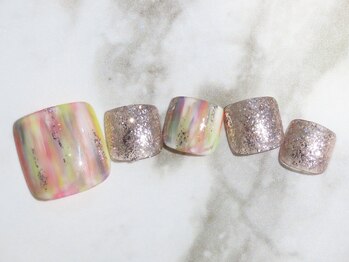 カレネイル(kale nail)/8月限定シンプルART+500円