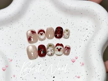 Best Nail 銀座店【ワンホンネイル・スカルプ・パラジェル・上品ジェルネイル】/クリスマスネイル