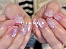 ビアンカ 名駅店(Bianca)/持ち込み薔薇ネイル