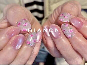 ビアンカ 名駅店(Bianca)/持ち込み薔薇ネイル