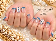 オハナ(OHANA)/フレンチとドットネイル