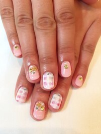 タイダイギンガムチェック