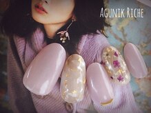 アグニークリッシェ(Agunik Riche)/【押し花ネイル】