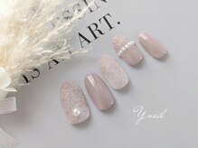 ワイネイル(Y.nail)/ピンクマットネイルデザイン