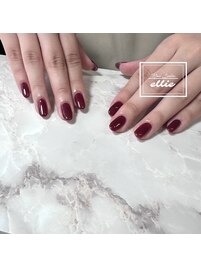 ボルドーネイル 秋ネイル