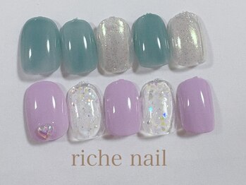 リッシュネイル 新百合ヶ丘店(riche nail)/シンプルアートコース