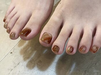 アイネイルズ 天神今泉店(I-nails)/【kanako.m】もやもやブラウン