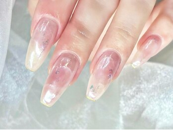 リッシュ トロワ(RICHE trois)の写真/【人気No1オフィスシンプル定額¥7700】パラジェル認定サロン☆1つ1つ説明してくれるので初めての方も安心♪