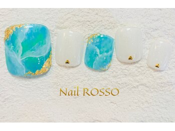 ネイルロッソ 浅草店/エメラルド大理石