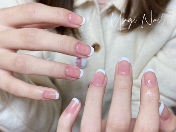 ウサギネイル 新大久保店(usagi nail)/マグネットフレンチ秋可愛い