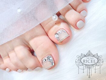 リシェル(Ricel)の写真/フットネイル★サンダルの時期に！埋め尽くし等トレンド豊富◎[新宿/新宿駅/韓国/ワンホン/フットネイル]