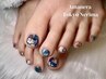 【foot・贅沢アートデザイン】脚先まで可愛く華やかに￥11450
