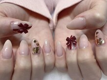 ララアンジュ(LaLa-Ange)/赤リボンネイル