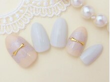 ネイルサロン ハンナ(Nail salon Hanna.Ri)/ブルーレースデザイン