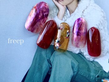 フリープ(freep)/12月月替りネイル 春 夏 秋 冬