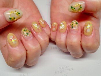 ネイルフロンティア 吉祥寺(NAIL FRONTIER)/ドライフラワーミモザ8980円~