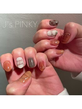 ネイルスペース ジェイズ ピンキー(NAIL SPACE J's PINKY)/プーさんネイル