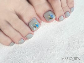 夏フットネイル/シェル