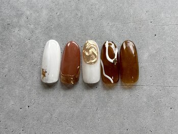 ニアウネイル(niau nail.)/brown ニュアンス